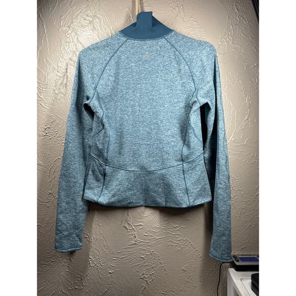 Lululemon Always Alert Half Zip Heathered Petrol Blue Jacket Womens Size 6 - Picture 3 of 6
